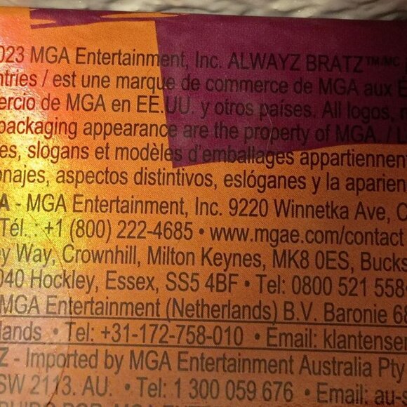 Alwayz Bratz Yasmin Fashion Doll number on box 34524cde - Picture 6 of 11